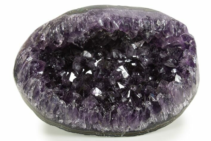 Brilliant Deep-Purple Amethyst Geode - Uruguay #342724